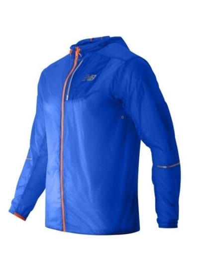 Fitness Mania - New Balance Lite Packable Mens Running Jacket - Sonar/Lava