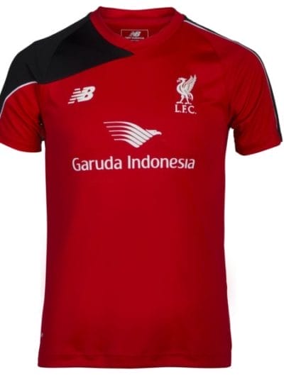 Fitness Mania - New Balance Liverpool 2015/2016 Kids Training Soccer Jersey - Red