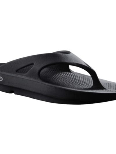 Fitness Mania - OOFOS OOriginal - Mens Recovery Thongs - Black