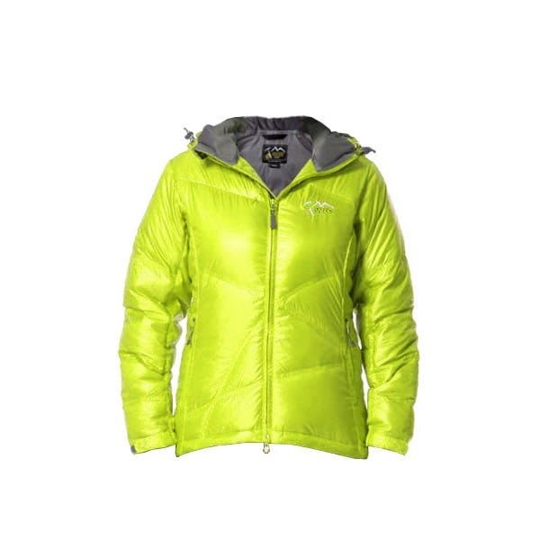 Fitness Mania - Ozark Chelsea Hooded Goose Down Womens Ski/Snowboarding Jacket - Lime