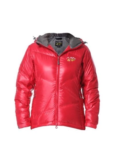 Fitness Mania - Ozark Chelsea Hooded Goose Down Womens Ski/Snowboarding Jacket - Red