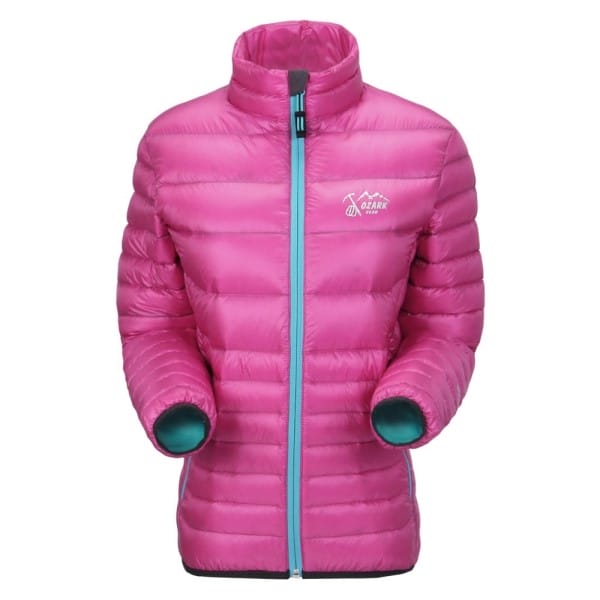 Fitness Mania - Ozark Courmayeur Ultralight Goose Down Womens Ski/Snowboarding Jacket - Pink