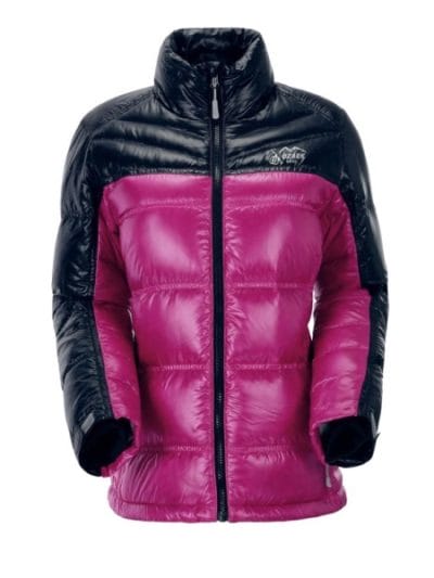 Fitness Mania - Ozark Elbrus Goose Down Womens Ski/Snowboarding Jacket - Candy/Navy
