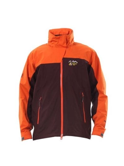 Fitness Mania - Ozark Inspiration Gore-Tex 2L Performance Mens Ski/Snowboarding Jacket - Burgundy/Orange