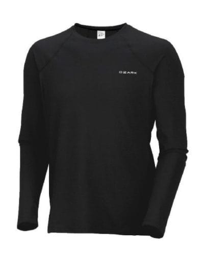 Fitness Mania - Ozark Merino & Silk Blend Mens Thermal Top - Black
