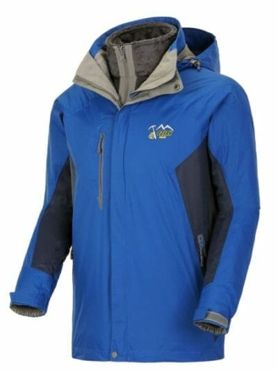 Fitness Mania - Ozark Outback 3-in-1 Waterproof Mens Ski/Snowboarding Jacket - Blue