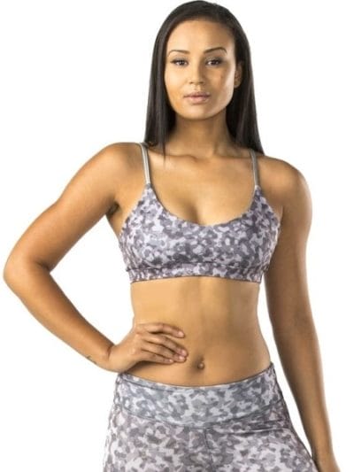 Fitness Mania - Pink Sun Heather Camo Crop Top - Camo Print