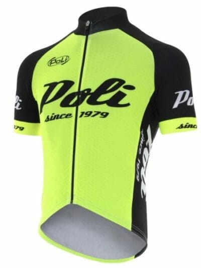 Fitness Mania - Poli Python Retro 2 Pro Cycle Unisex Jersey - Black/Neon