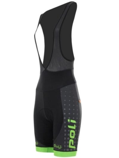 Fitness Mania - Poli Venus Atome Womens Pro Cycle Bib Shorts - Black/Green