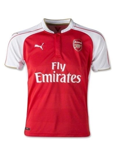 Fitness Mania - Puma Arsenal 2015/2016 Home Kids Soccer Jersey - Red/White