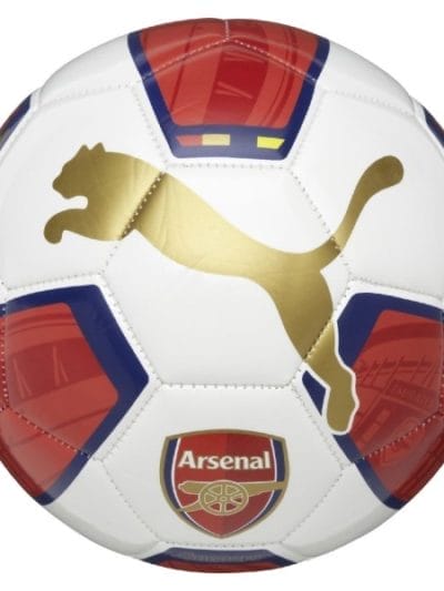 Fitness Mania - Puma Arsenal Fan Soccer Ball - Size 5 - Red Estate/Blue/White