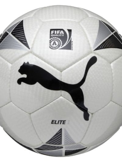 Fitness Mania - Puma Elite 1 Soccer Ball - Size 5 - White/Black/Metallic