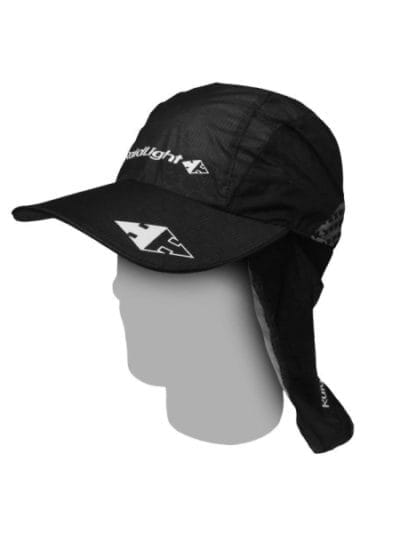 Fitness Mania - RaidLight Hyper-Breathable and Waterproof Cap with Removable Neck Flap - Black