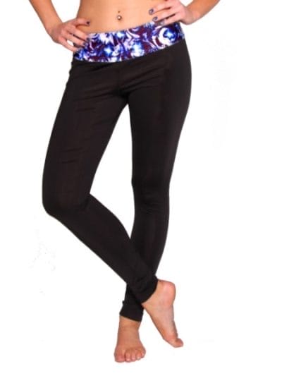 Fitness Mania - Rhapso Designs Womens Leggings with Print Waistband