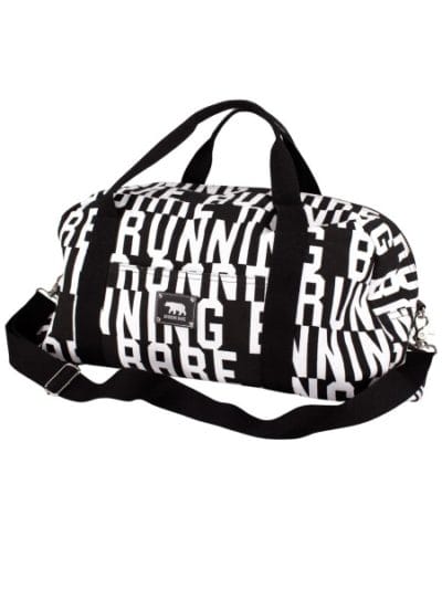 Fitness Mania - Running Bare Autograph Duffel Bag - Black/White