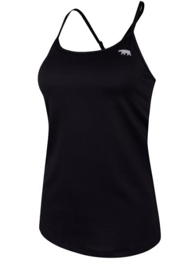 Fitness Mania - Running Bare Flaunt It Strappy Disco Tank - Black