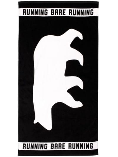 Fitness Mania - Running Bare Mascot Gym Towel - Black/White