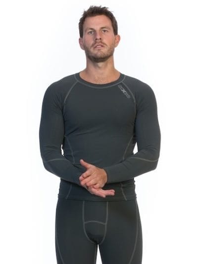 Fitness Mania - SIX30 Mens Long Sleeve Compression Top - Charcoal