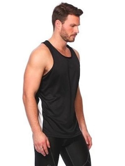 Fitness Mania - SIX30 Mens Running Singlet - Black