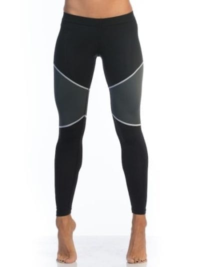 Fitness Mania - SIX30 Nadia Womens Compression Tights - Black/Grey