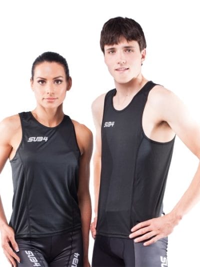 Fitness Mania - SUB4 Action Unisex Running Singlet - Black