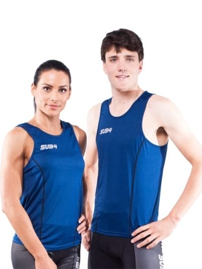 Fitness Mania - SUB4 Action Unisex Running Singlet - Blue