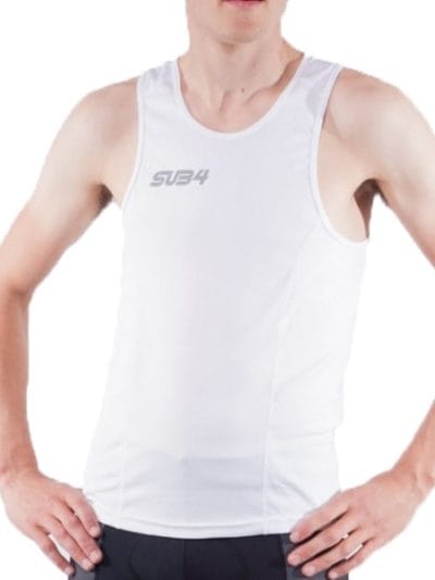 Fitness Mania - SUB4 Action Unisex Running Singlet - White