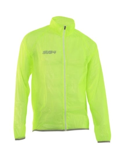 Fitness Mania - SUB4 Action Unisex Running/Cycling Rain Jacket - Fluoro