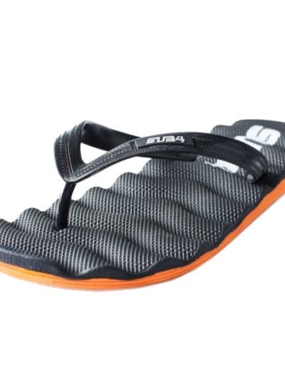 Fitness Mania - SUB4 Air Sole Thong - Black/Orange