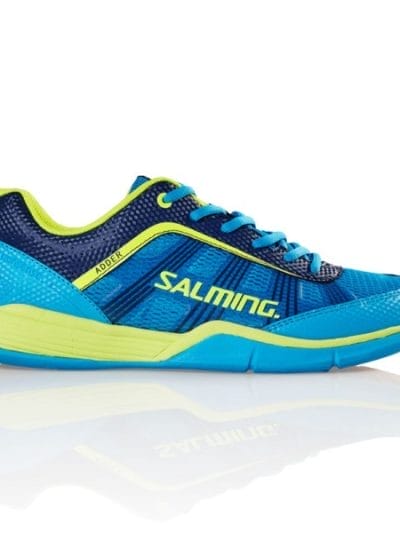 Fitness Mania - Salming Adder Mens Court Shoes - Cyan/Safety Yellow