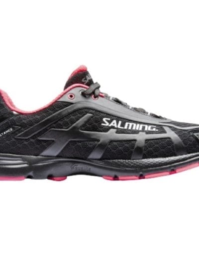 Fitness Mania - Salming Distance 4 - Womens Running Shoes - Black/Red