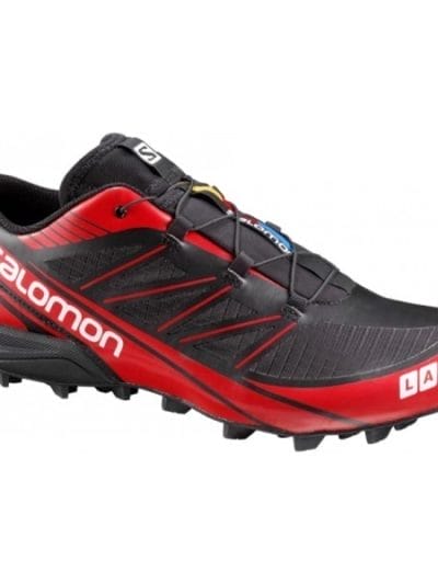 Fitness Mania - Salomon S-Lab Fellcross 3 - Mens Trail Running Shoes - Black/Racing Red