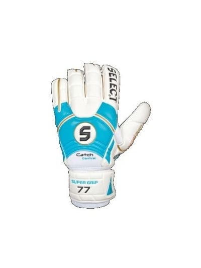 Fitness Mania - Select Glove Super Grip 77 Pro Roll Mens Soccer Goalkeeper Gloves - White/Blue