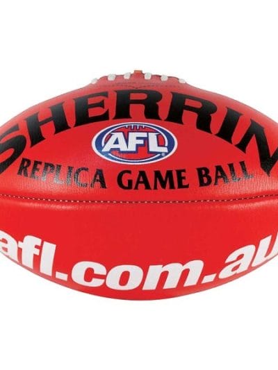 Fitness Mania - Sherrin AFL Replica Game Ball - Red