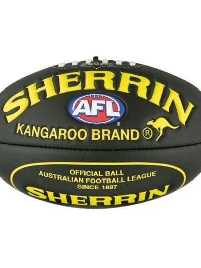 Fitness Mania - Sherrin Supa Soft Touch Youth 22cm Football - Black/Yellow