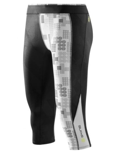 Fitness Mania - Skins A200 Womens Compression 3/4 Tights - Black/Logo