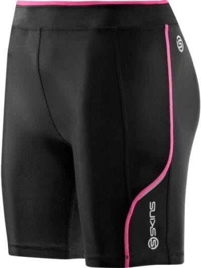 Fitness Mania - Skins A200 Womens Compression Shorts - Black/Pink