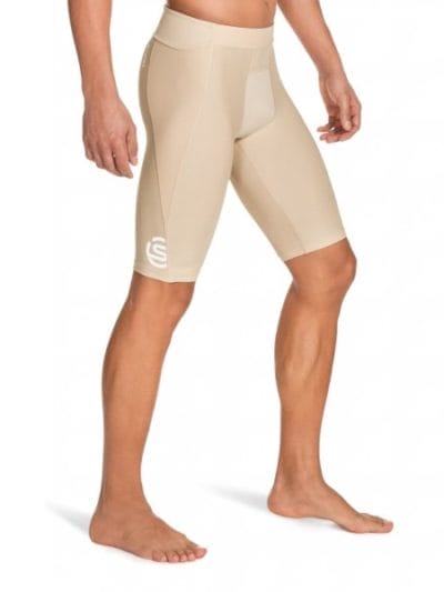 Fitness Mania - Skins A400 Mens Compression Half Tights (2016) - Beige