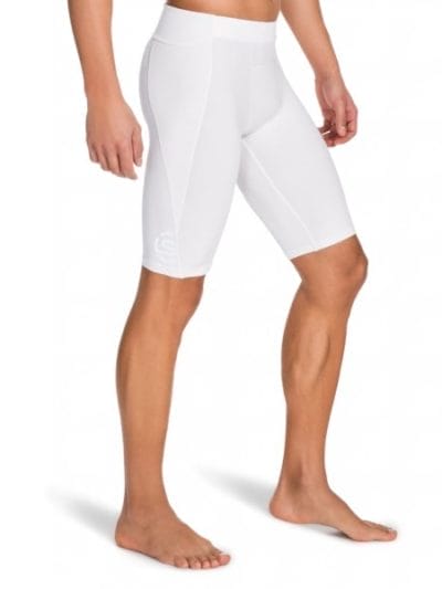 Fitness Mania - Skins A400 Mens Compression Half Tights (2016) - White