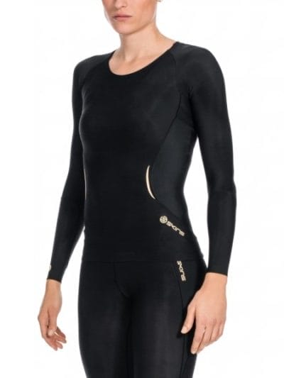 Fitness Mania - Skins A400 Womens Compression Long Sleeve Top (2016) - Black