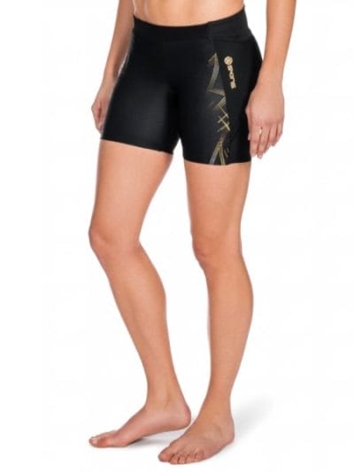 Fitness Mania - Skins A400 Womens Compression Shorts (2016) - Black/Gold