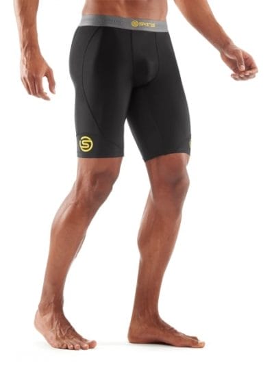 Fitness Mania - Skins DNAmic Mens Compression Half Tights - Black