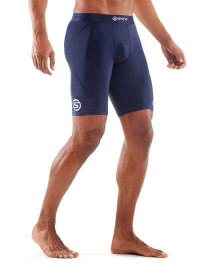 Fitness Mania - Skins DNAmic Mens Compression Half Tights - Navy Blue