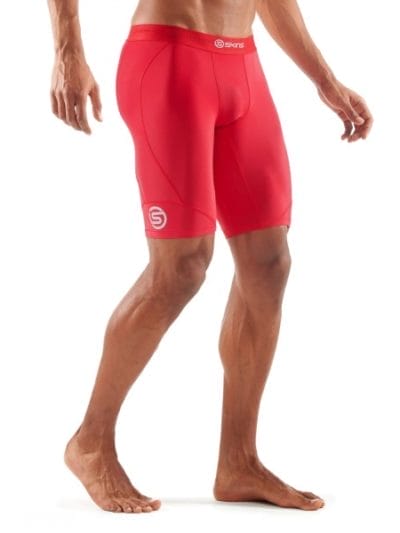 Fitness Mania - Skins DNAmic Mens Compression Half Tights - Red