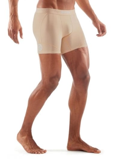 Fitness Mania - Skins DNAmic Mens Compression Shorts - Beige