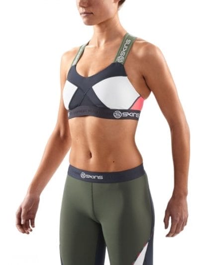 Fitness Mania - Skins DNAmic Speed Womens Crop Top - Midnight Sage