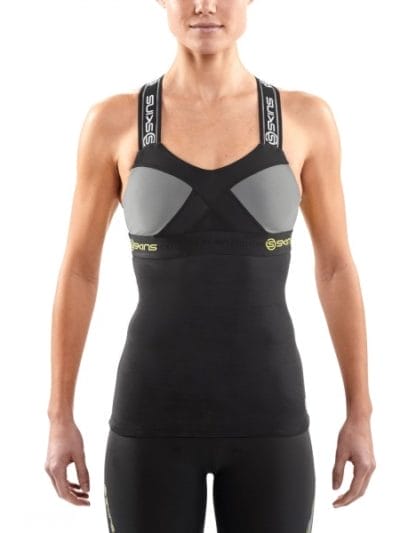 Fitness Mania - Skins DNAmic Womens Compression Tank Top - Black/Limoncello