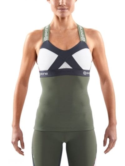 Fitness Mania - Skins DNAmic Womens Compression Tank Top - Midnight Sage