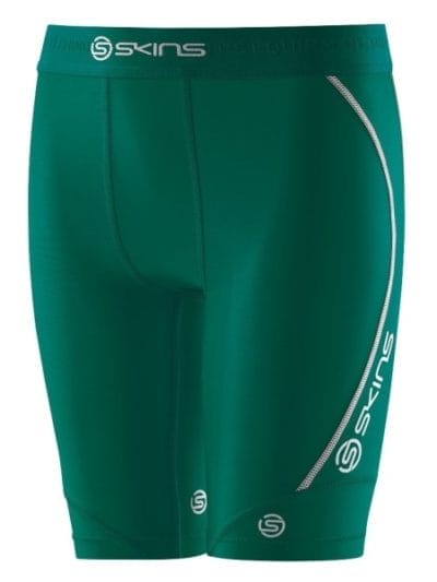 Fitness Mania - Skins DNAmic Youth Kids Compression Half Tights - Dark Green