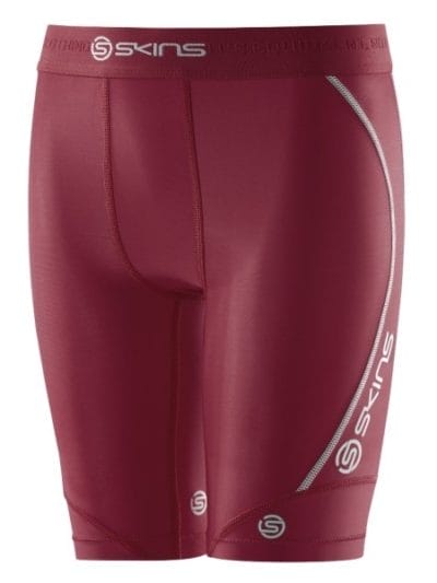 Fitness Mania - Skins DNAmic Youth Kids Compression Half Tights - Maroon